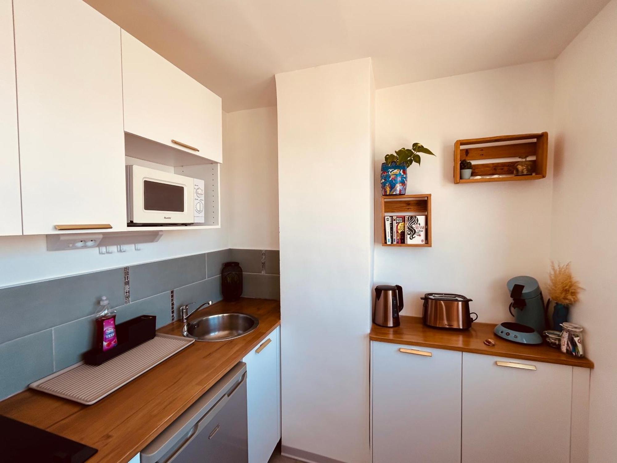 Estudio 1Ere Ligne Vue Mer ,Place De Parking Privee Acces A La Plage De La Residence 3Eme Etage ปาลาวาส-เลส์-โฟลต์ ภายนอก รูปภาพ