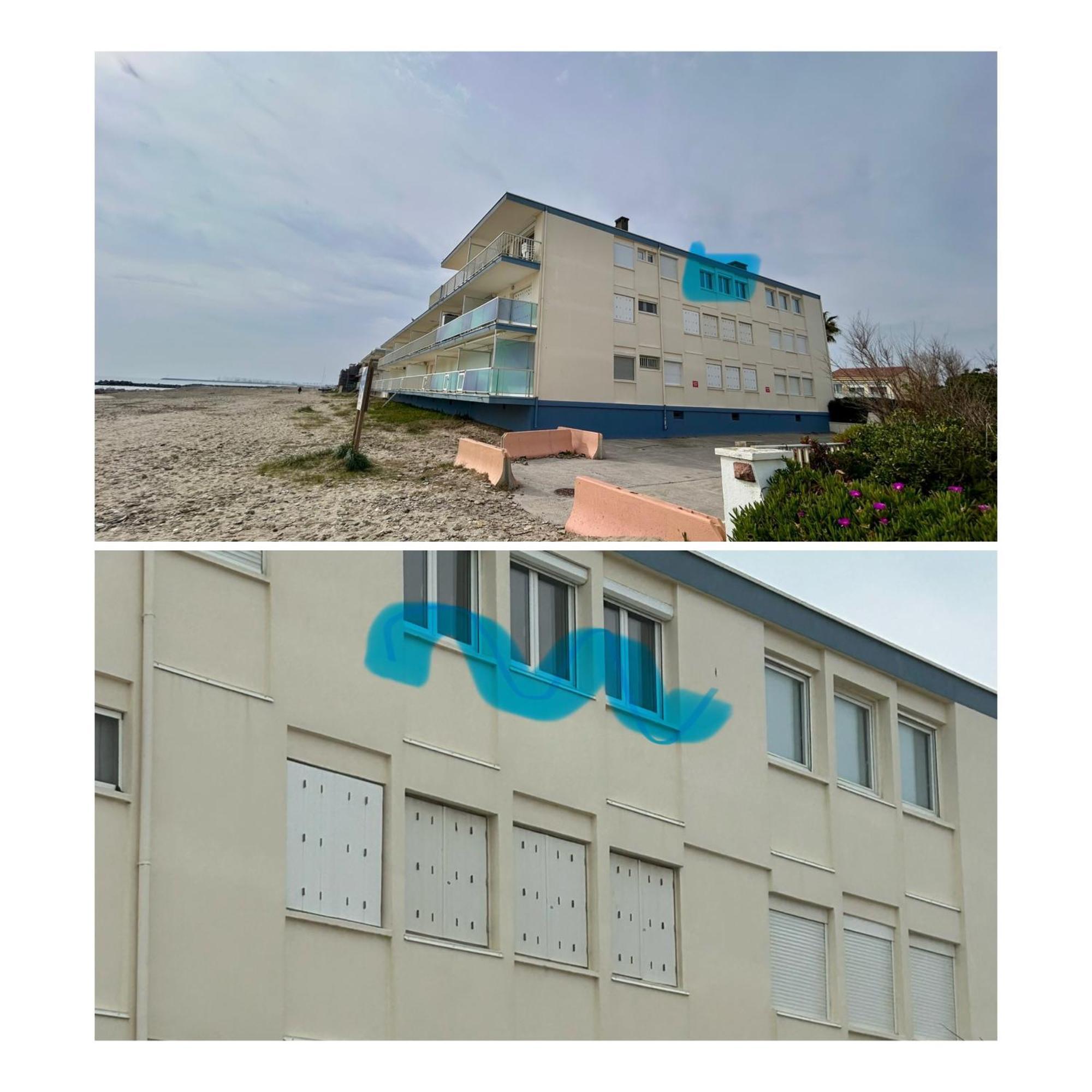 Estudio 1Ere Ligne Vue Mer ,Place De Parking Privee Acces A La Plage De La Residence 3Eme Etage ปาลาวาส-เลส์-โฟลต์ ภายนอก รูปภาพ